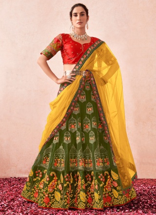 Multi Colour Sangeet Trendy Lehenga Choli