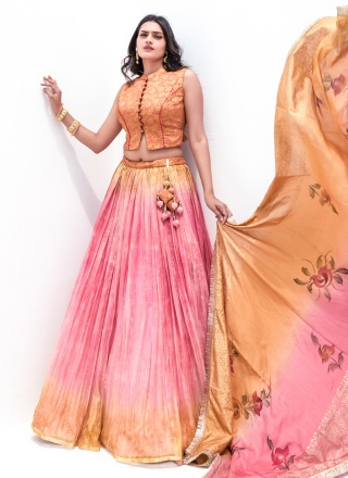 Multi Colour Viscose Sequins Designer Lehenga Choli