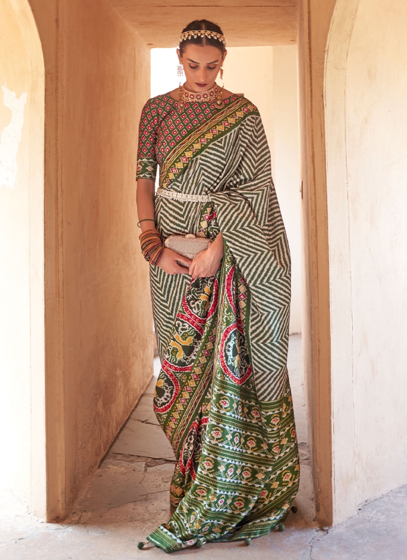 Multi Colour Weaving Reception Contemporary Saree