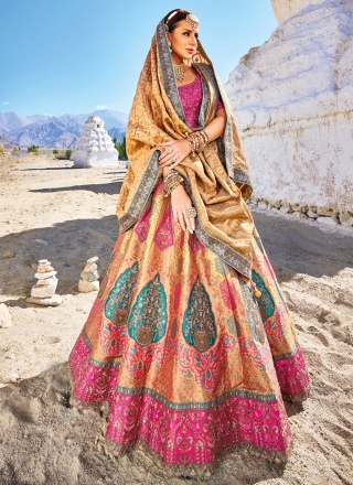 Multi Colour Wedding Designer Lehenga Choli