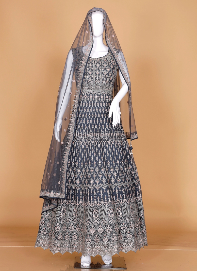 Net Anarkali Suit