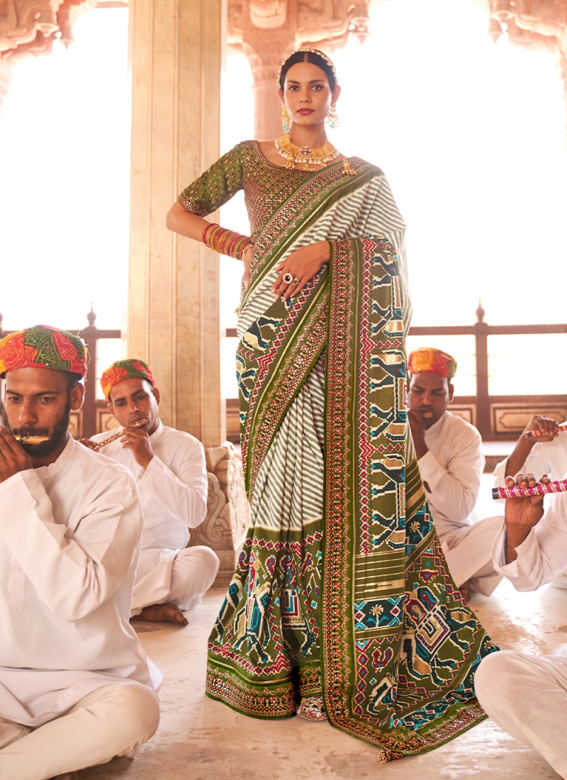 Opulent Patola Silk  Traditional Designer Saree