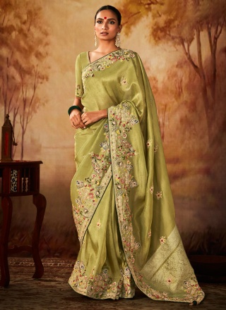 Peppy Green Saree