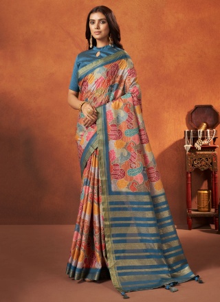 Perfervid Woven Multi Colour Classic Saree