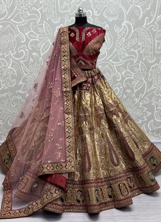 Phenomenal Dori Work Brocade Trendy Lehenga Choli