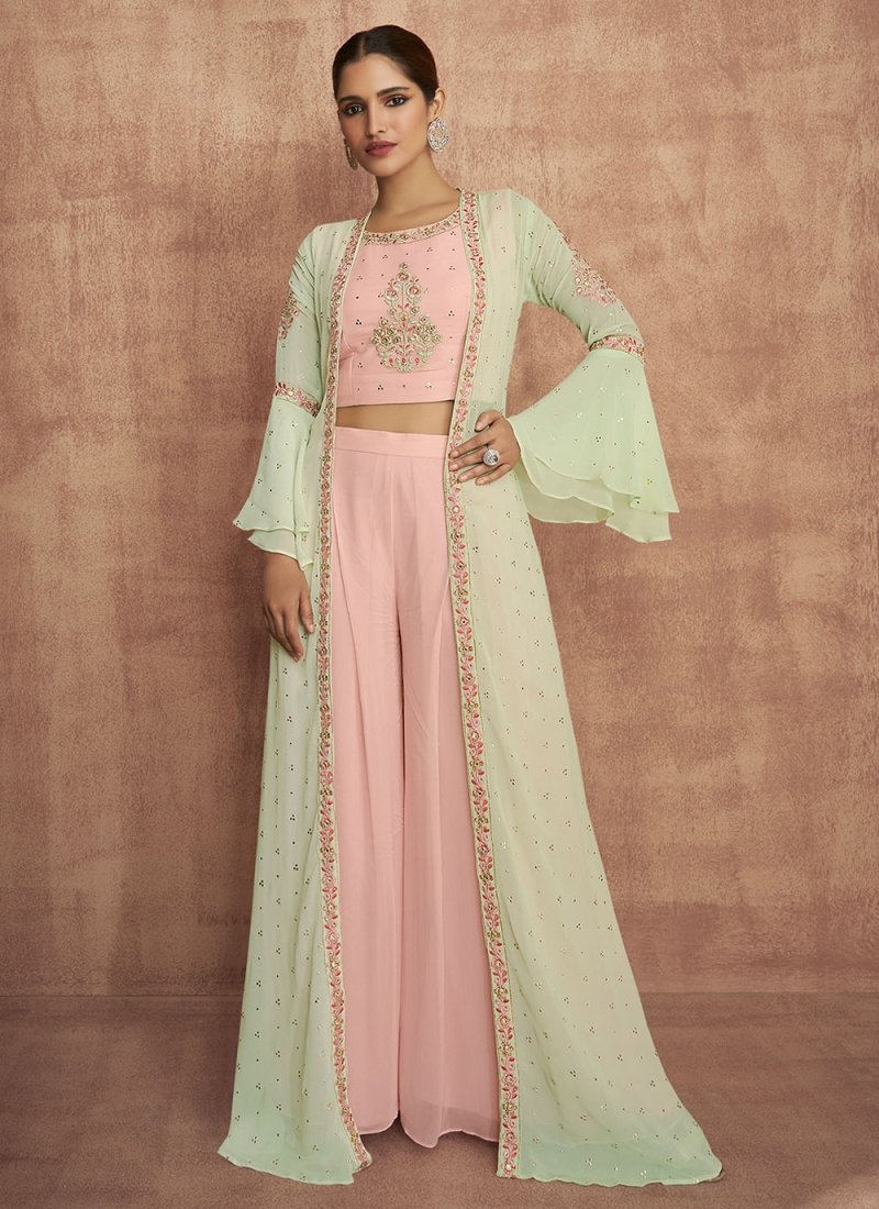Pink Ceremonial Readymade Salwar Suit