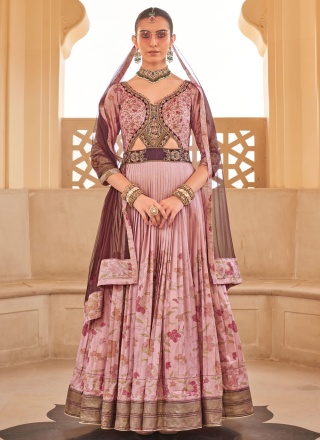 Pink Silk Ceremonial Readymade Gown