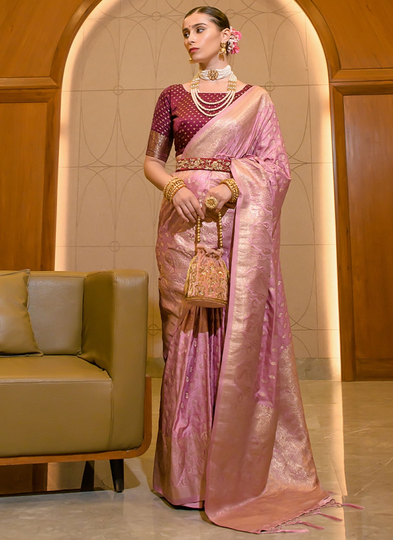 Pleasing Weaving Wedding Trendy Saree