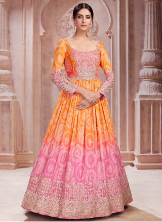 Pleasurable Bandhej Print Gown