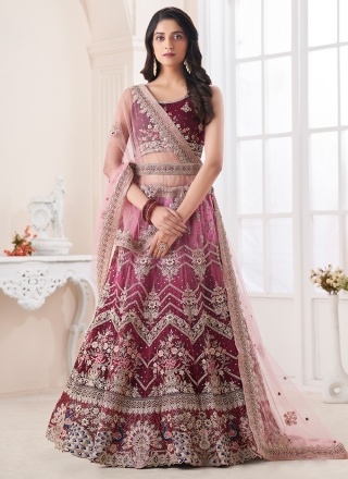 Prepossessing Art Silk Stone Designer Lehenga Choli