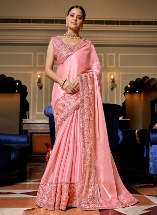 Pretty Chiffon Wedding Contemporary Style Saree