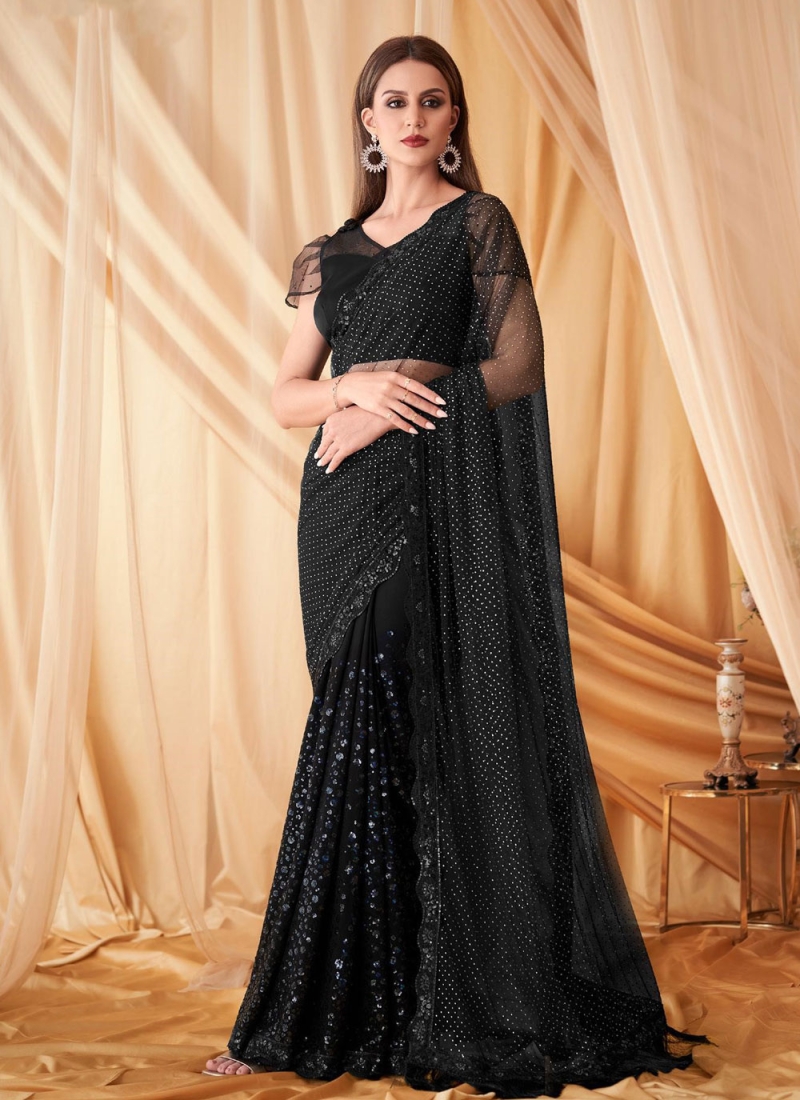 Luxury Beaded Black Sequined Cocktail Evening Black Sparkly Dress With  Feather Detailing And Long Sleeves For African Women Perfect For Formal  Parties And Proms From Freesuit, $130.33 | DHgate.Com