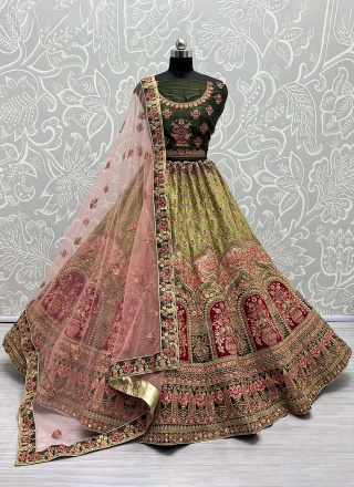 Princely Dori Work Net A Line Lehenga Choli