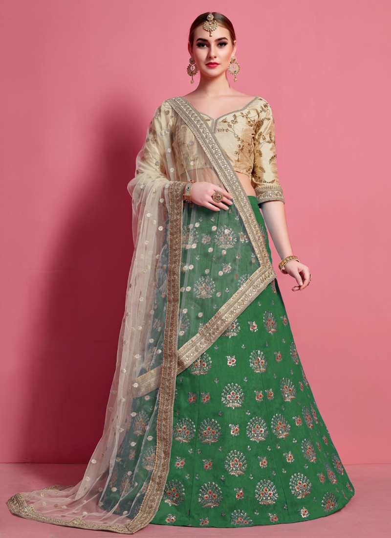 Prodigious Lace Art Silk A Line Lehenga Choli