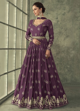 Purple Color Gown 