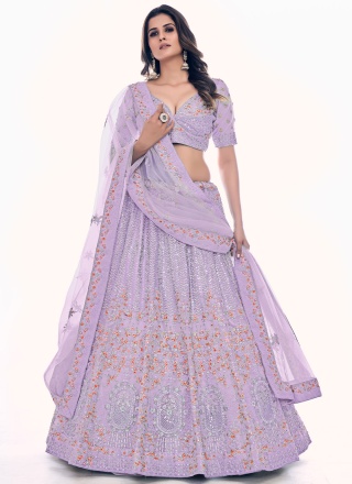 Purple Party Trendy Lehenga Choli