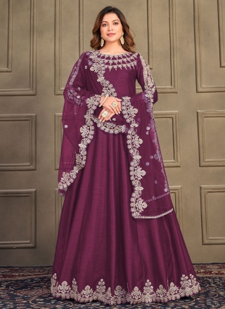 Purple Wedding Trendy Salwar Kameez
