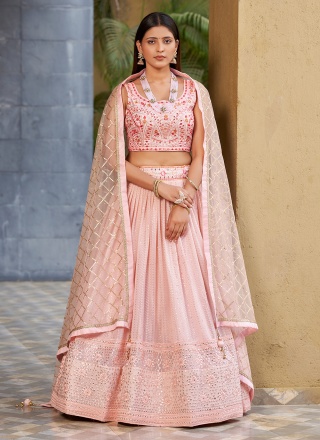 Regal Pink Party Lehenga Choli