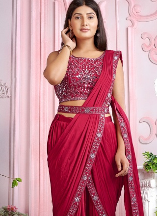 Remarkable Mirror Party Trendy Saree