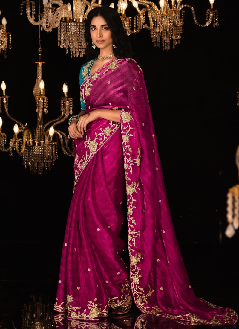 Riveting Fancy Fabric Wedding Trendy Saree