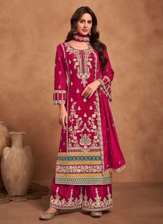 Ruritanian Pink Ceremonial Readymade Salwar Kameez