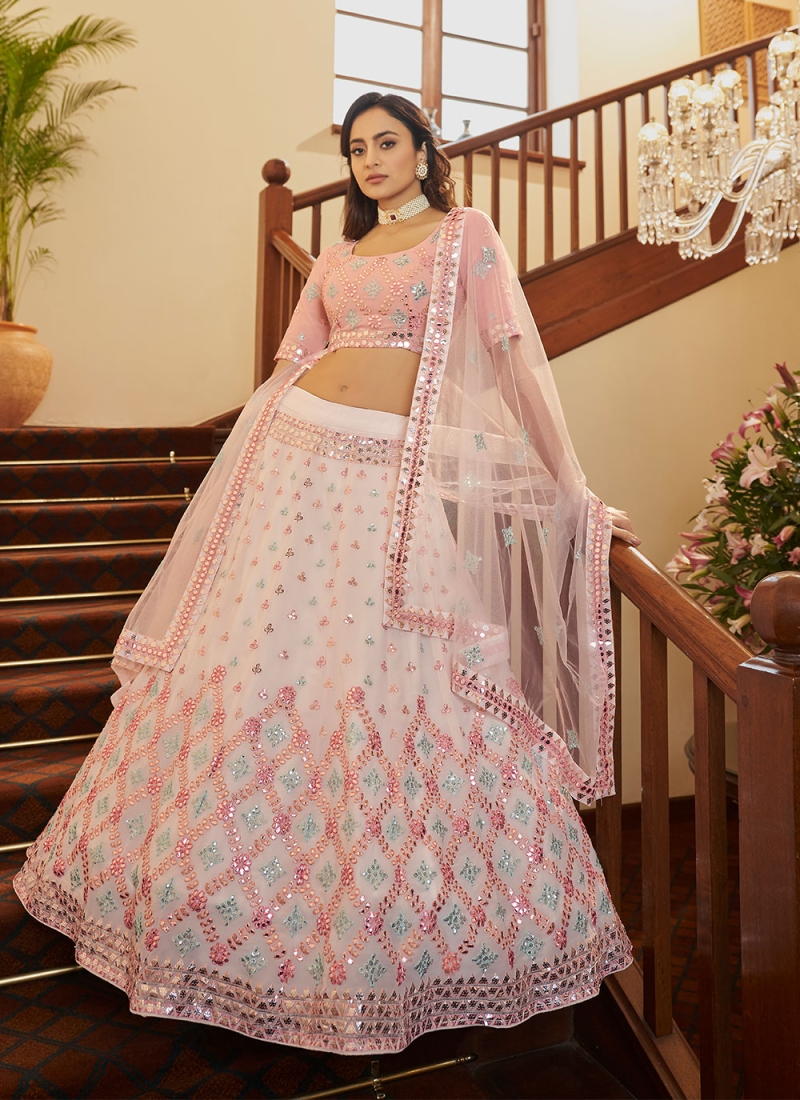 Ruritanian Sequins Faux Georgette Lehenga Choli