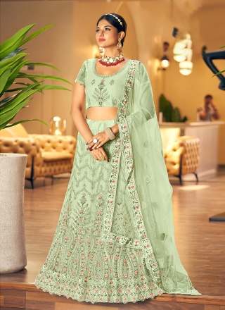 Sea Green Diamond Lehenga Choli