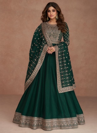 Shamita Shetty Silk Floor Length Gown