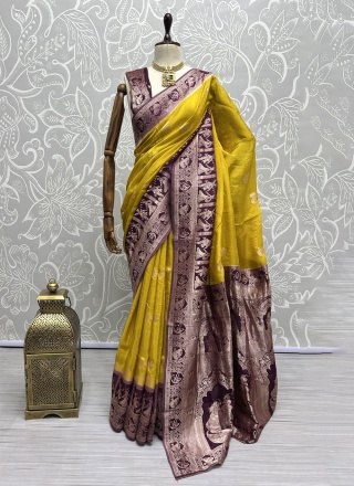 Silk Mustard Saree