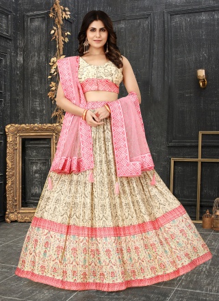 Silk Trendy Lehenga Choli in Multi Colour