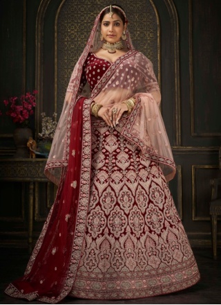 Soft Net Bridal Designer Lehenga Choli