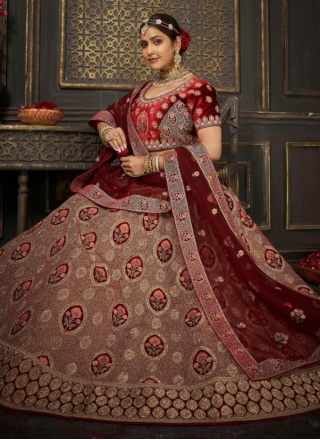 Soft Net Designer Lehenga Choli