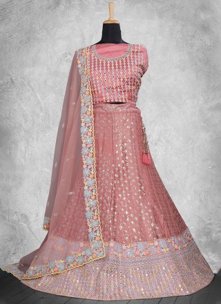 Sophisticated Pink Ceremonial Lehenga Choli