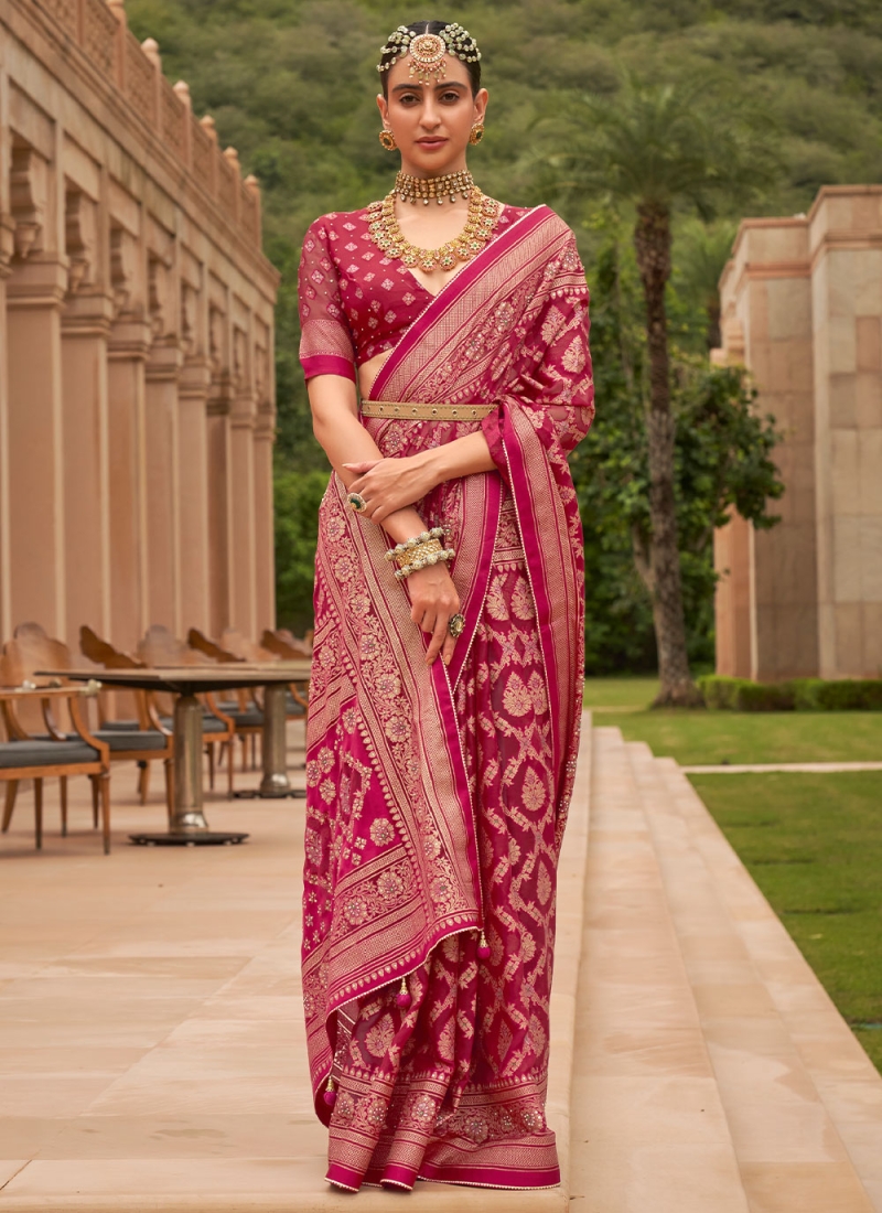 Staggering Brasso Diamond Classic Saree