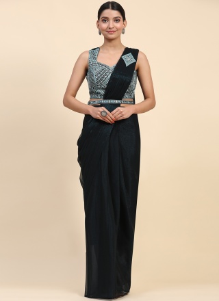 Staggering Shimmer Sequins Trendy Saree