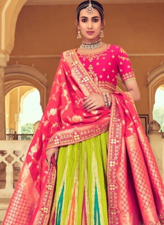 Striking A Line Lehenga Choli For Engagement