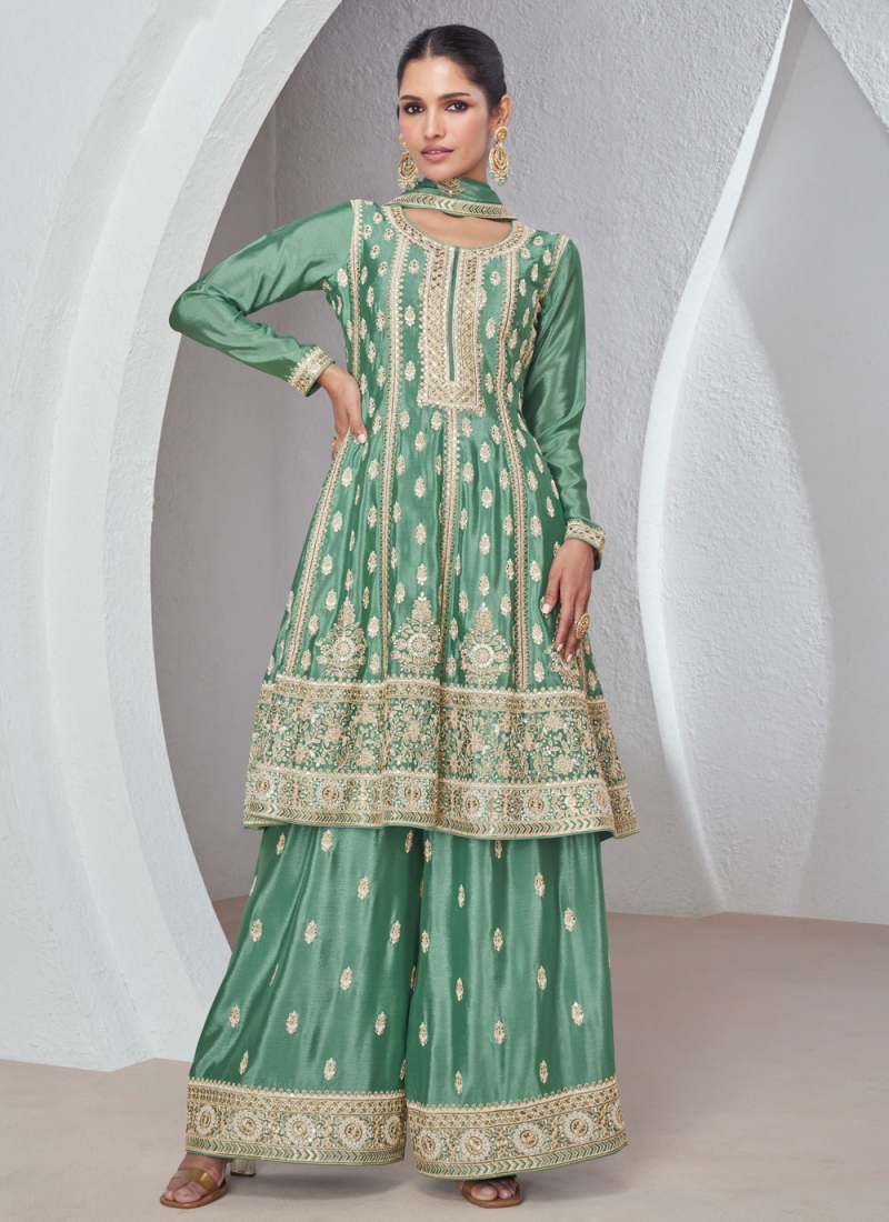 Stunning Embroidered Ceremonial Salwar Suit