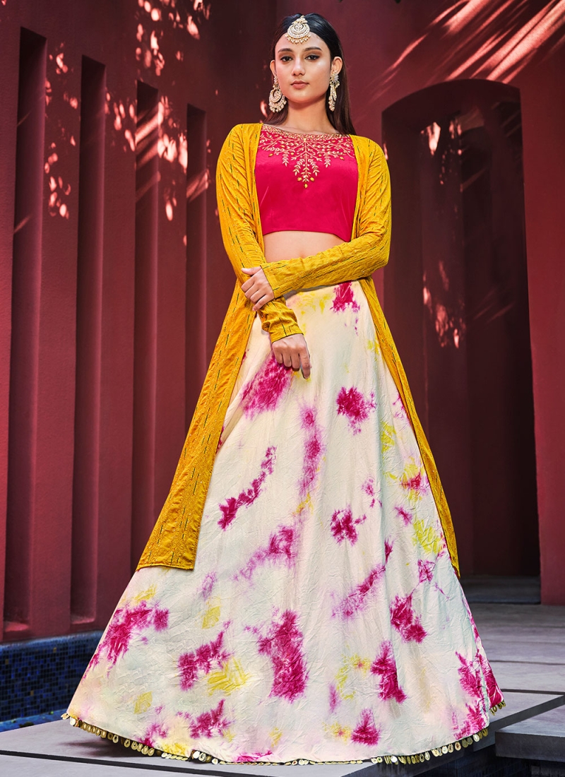 Subtle Embroidered Cotton Designer Lehenga Choli