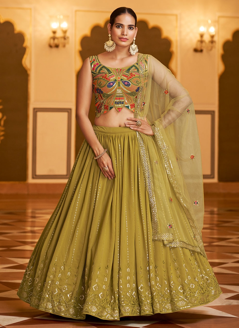 Subtle Georgette Wedding Lehenga Choli