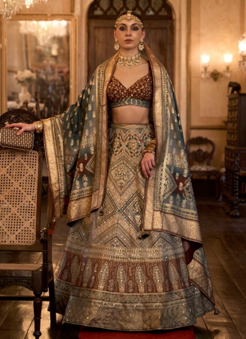 Sunshine Silk Mirror Multi Colour Trendy Lehenga Choli