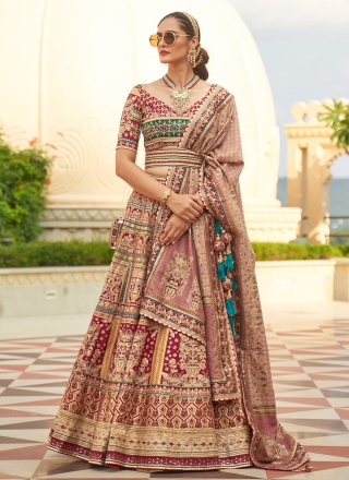 Superb Silk Mirror Multi Colour Readymade Lehenga Choli