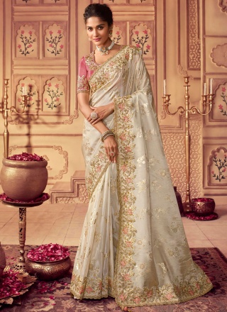 Superlative Chinon Traditional Saree