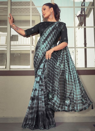 Tantalizing Georgette Contemporary Style Saree