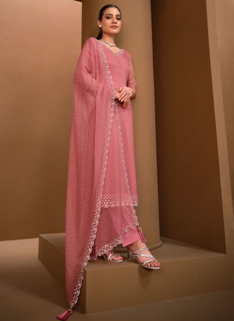 Topnotch Pink Designer Salwar Kameez