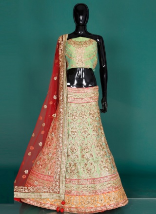 Traditional Dhupion Silk Lehenga Choli