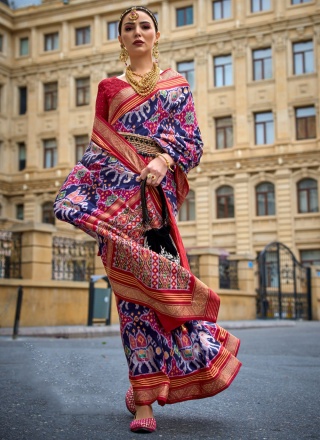 Transcendent Silk Multi Colour Designer Saree