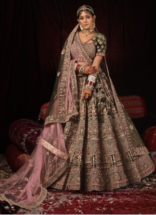 Velvet Designer Lehenga Choli