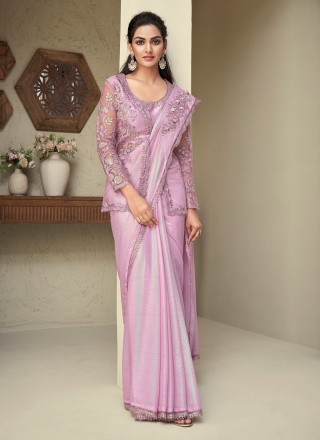 Versatile Border Mauve  Trendy Saree