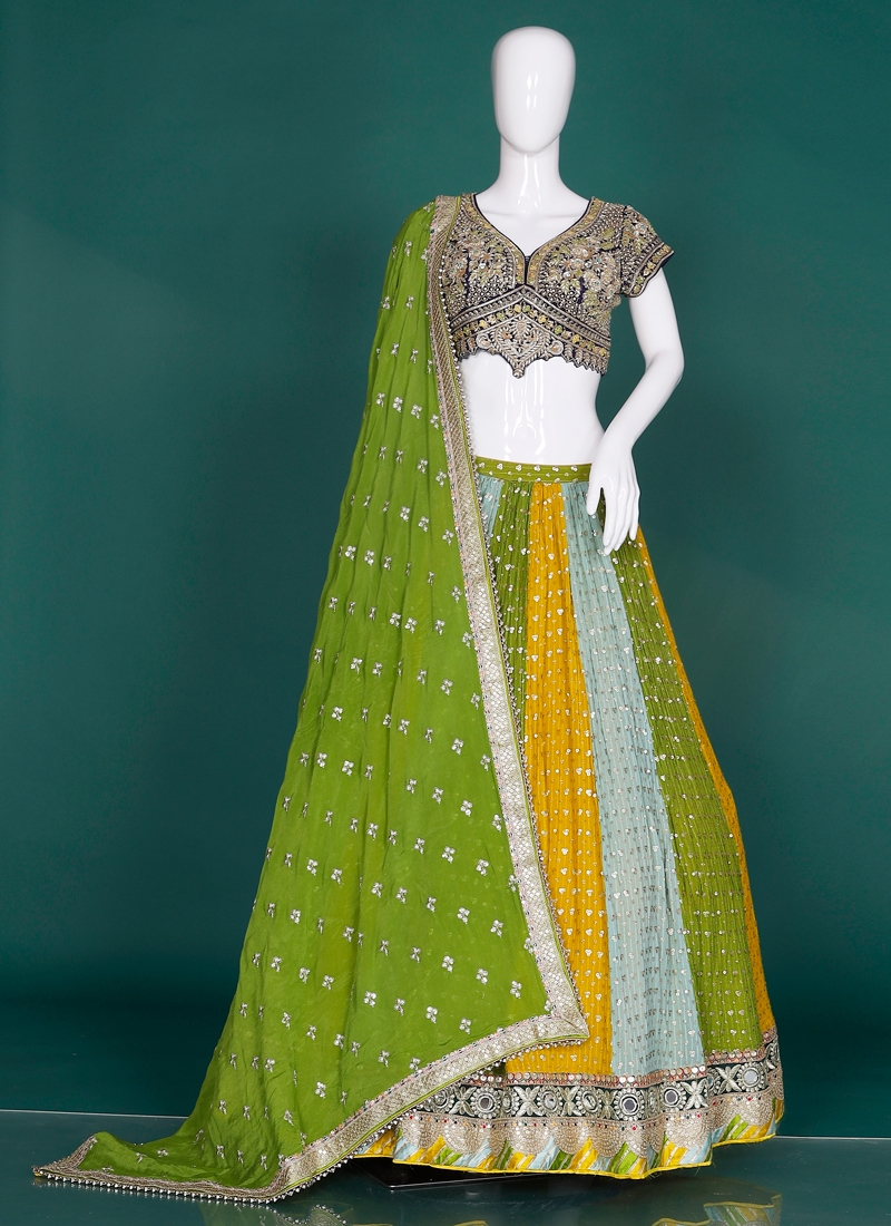 Versatile Faux Georgette Designer Lehenga Choli