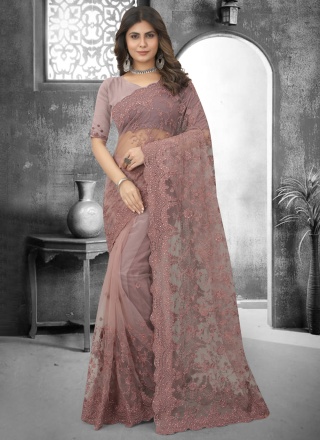 Voguish Brown Trendy Saree